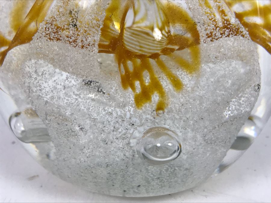 Pair Of Art Glass Paperweights: Adam Jablonski Poland And Ciig [Photo 13]