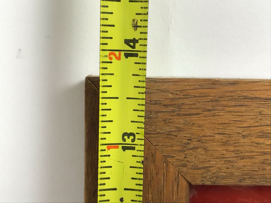 Vintage Draw Poker Gambling Mirror 18' X 13.5' [Photo 4]