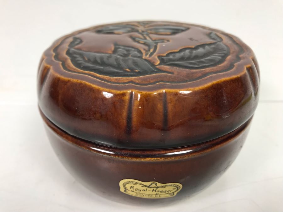 Vintage Haeger 936 USA Pottery Trinket Box Ashtray [Photo 1]