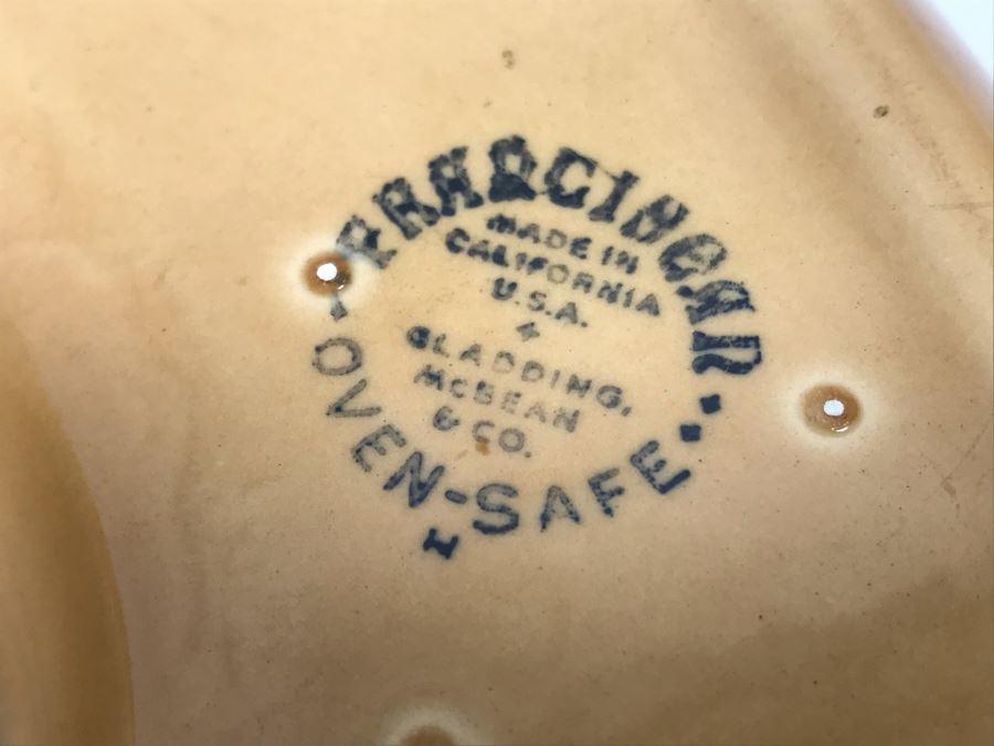 Vintage Franciscan California Divided Plate Dip Dish 11' X 7' [Photo 6]