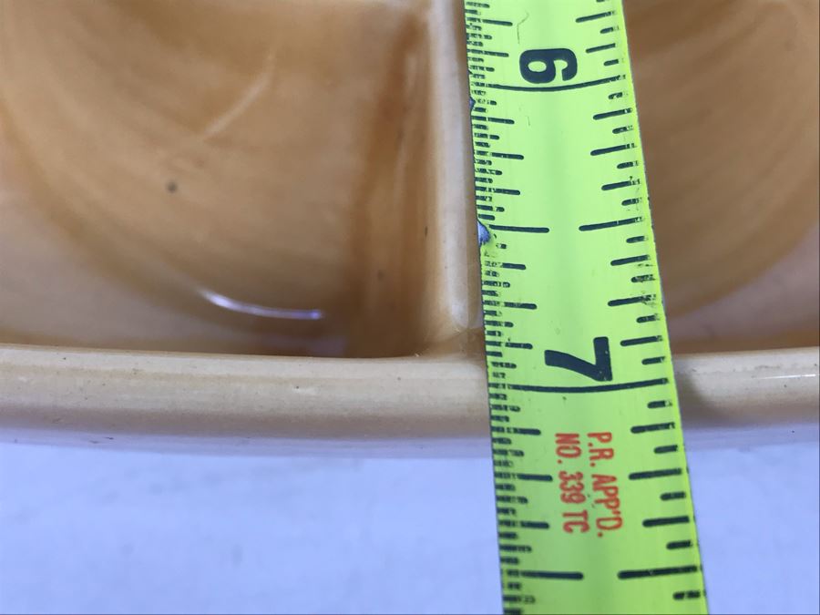 Vintage Franciscan California Divided Plate Dip Dish 11' X 7' [Photo 8]