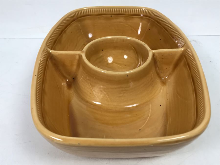 Vintage Franciscan California Divided Plate Dip Dish 11' X 7' [Photo 4]