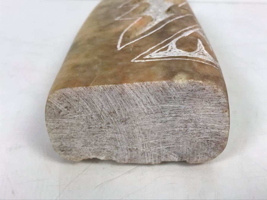 Carved Soapstone Sculpture Signed Victor 7.5'H [Photo 10]