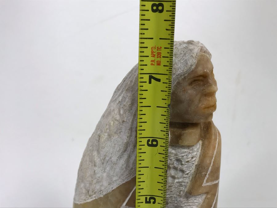 Carved Soapstone Sculpture Signed Victor 7.5'H [Photo 11]