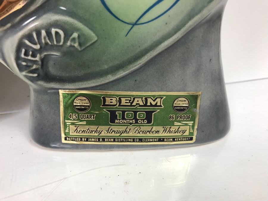 Las Vegas Hoover Dam Jim Beam Liquour Decanter And Coca-Cola Advertising Hoover Dam Tin Tray [Photo 5]