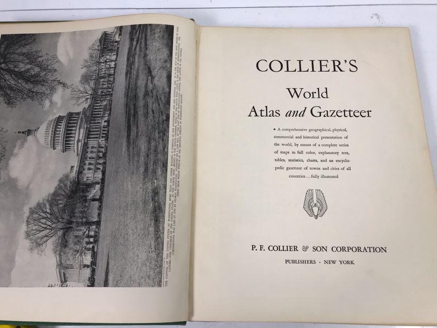 1885 Rand McNally & Co New Popular Atlas, 1907 King's Primary Geography And 1943 Collier's World Atlas [Photo 9]