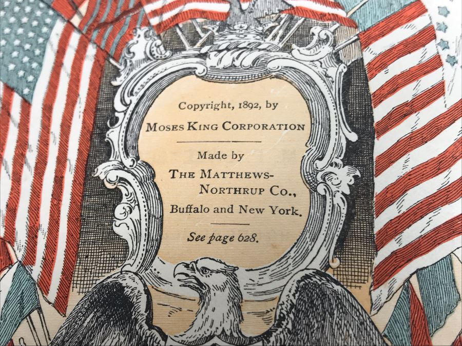 Antique 1892 Kings Handbook Of The United States [Photo 6]