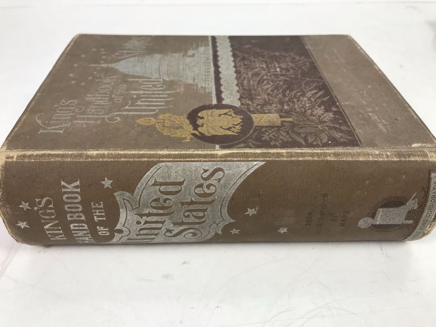 Antique 1892 Kings Handbook Of The United States [Photo 2]
