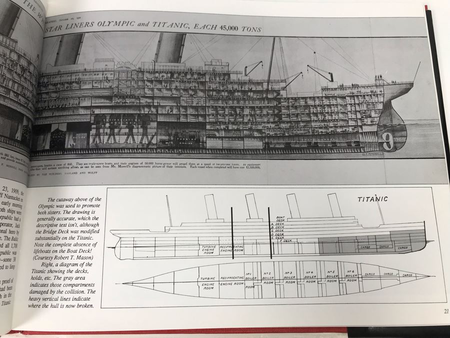 Antique 1912 First Edition Book Sinking Of The Titanic And Great Sea ...