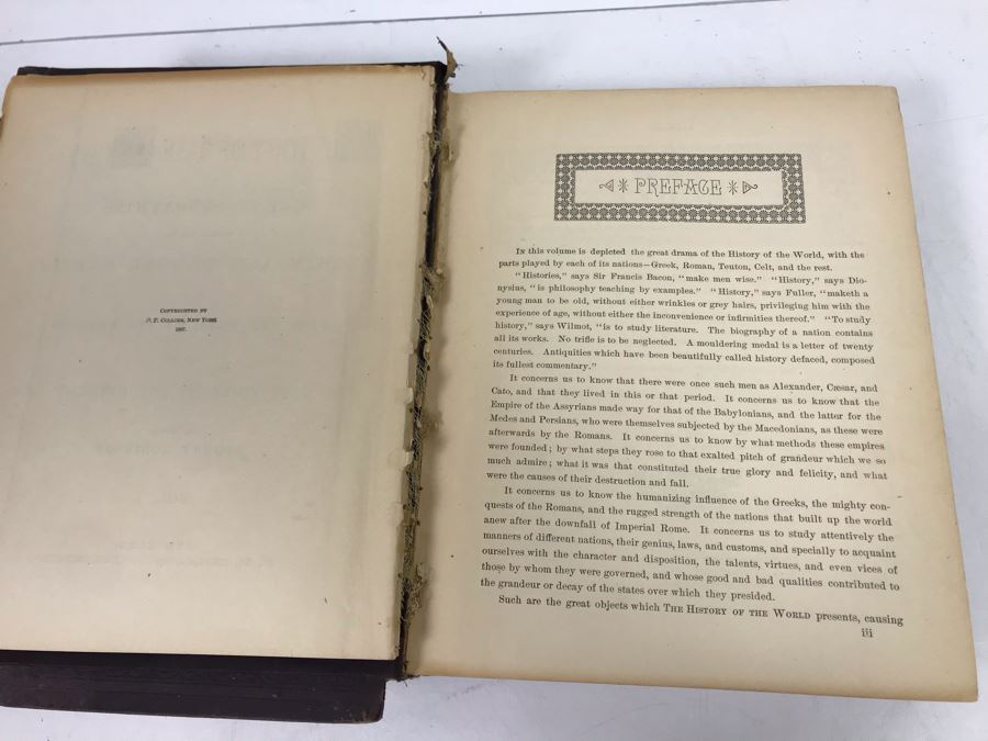 Antique 1887 2 Volume Books A History Of The World With All Its Great Sensations And Of The Rise And Fall Of Nations [Photo 7]