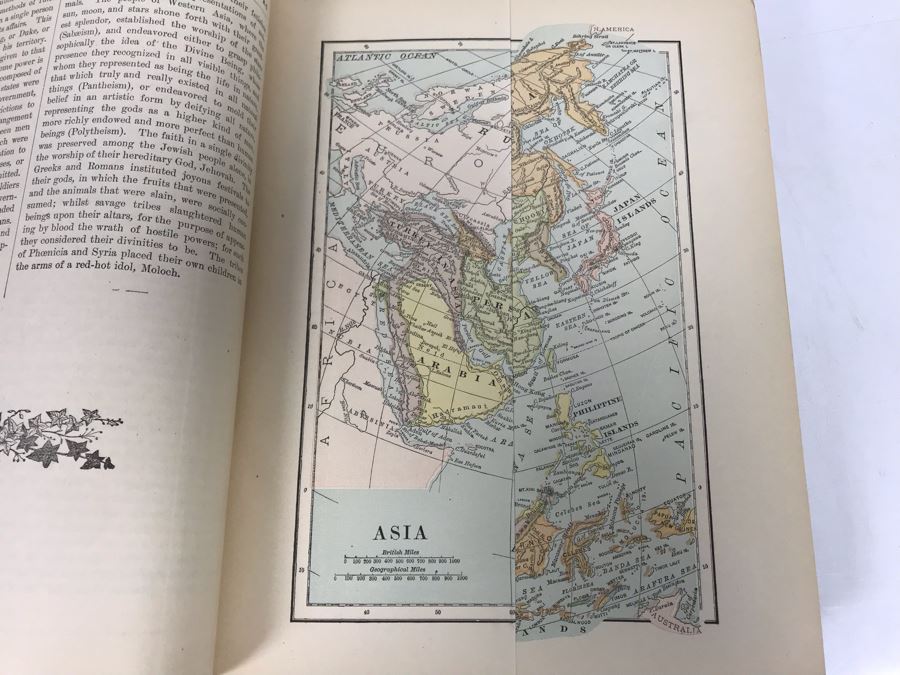 Antique 1887 2 Volume Books A History Of The World With All Its Great Sensations And Of The Rise And Fall Of Nations [Photo 11]