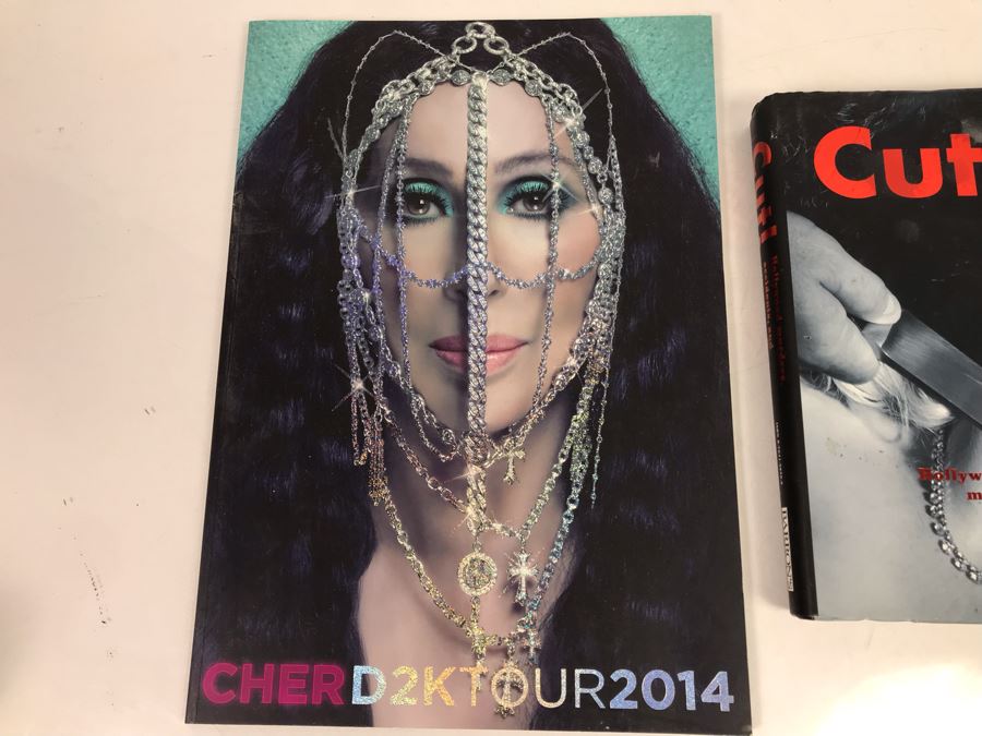 Cher D2K Concert Tour Book 2014 And Cut! Book Of Hollywood Murders, Accidents, And Other Tragedies - Weird Combo [Photo 2]