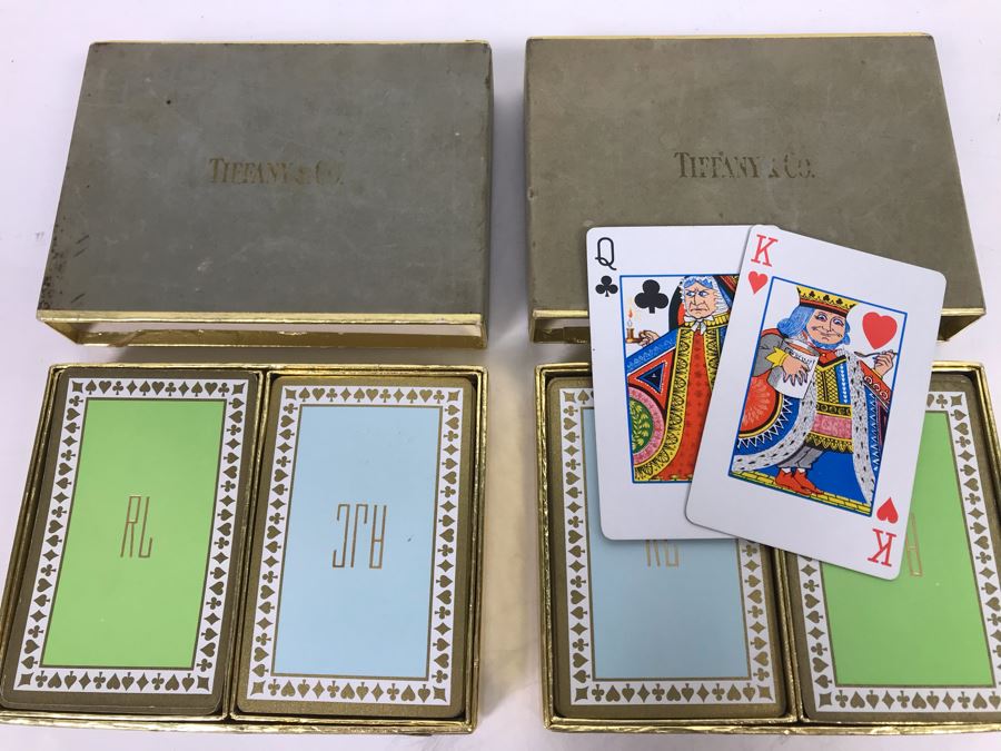 Pair Of Tiffany & Co. Playing Card Decks [Photo 1]