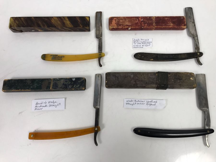 Collection Of Vintage Straight Razor Shaving Blades - See Photos [Photo 7]