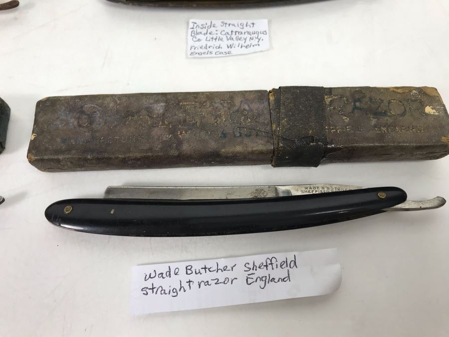 Collection Of Vintage Straight Razor Shaving Blades - See Photos [Photo 3]