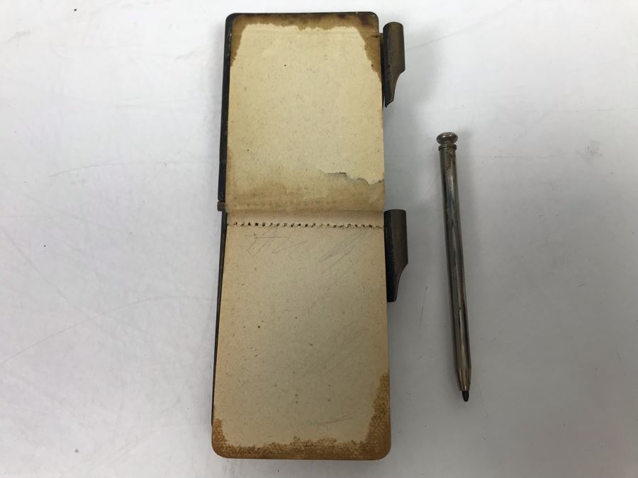 Vintage Art Nouveau La Tour Eiffel Paris Metal Notepad Case With Pen [Photo 6]