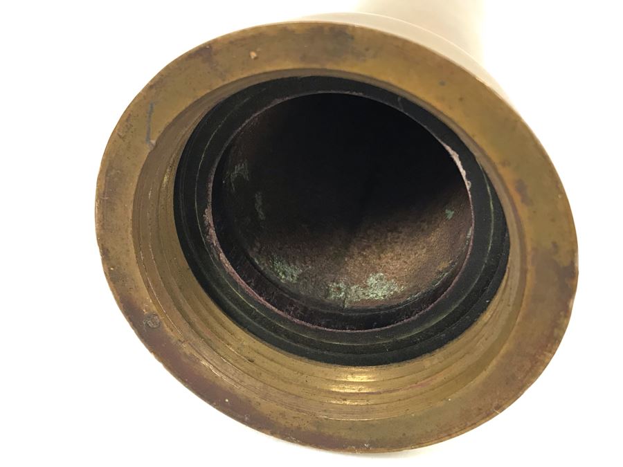 Old Brass Hose Nozzle And Vintage Shoot-A-Loop Metal Marble Game [Photo 10]