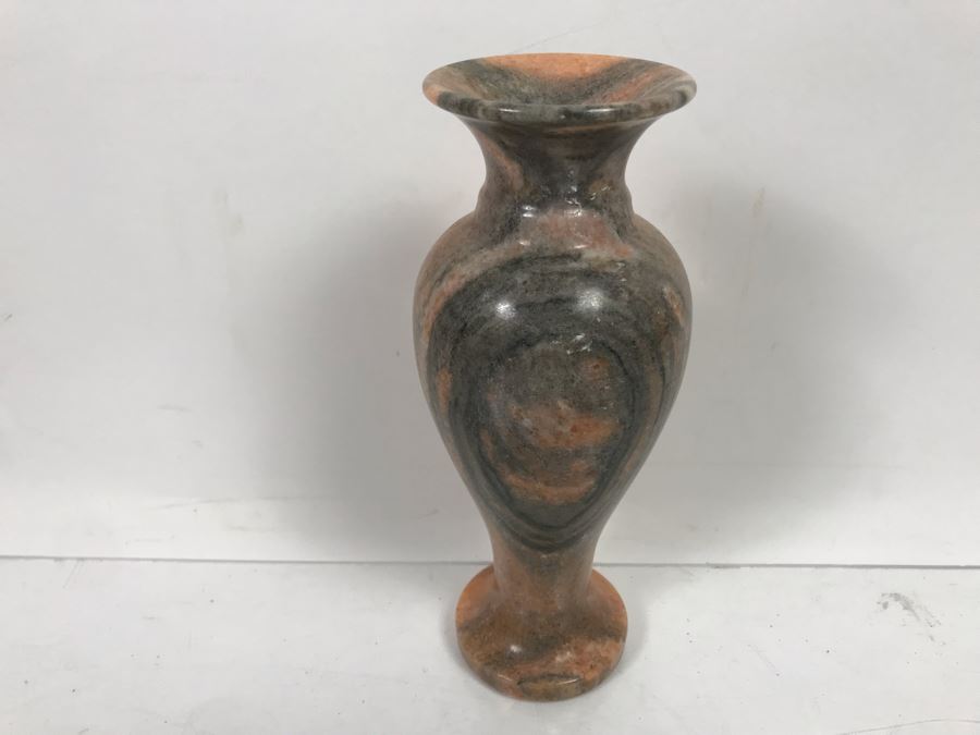 Turned Polished Stone Vase 8'H [Photo 3]