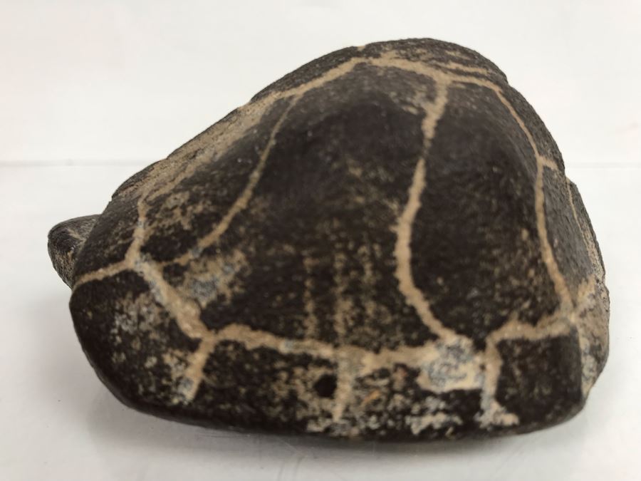 Carved Stone Turtle And Lucite Elephant Sculpture 3'H [Photo 8]