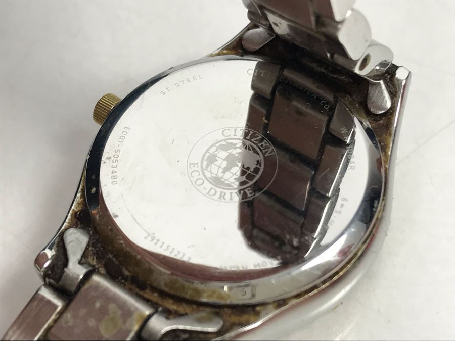 Ladies Citizen Eco-Drive Watch With Case And Manual WR100 EW3144-51A [Photo 7]