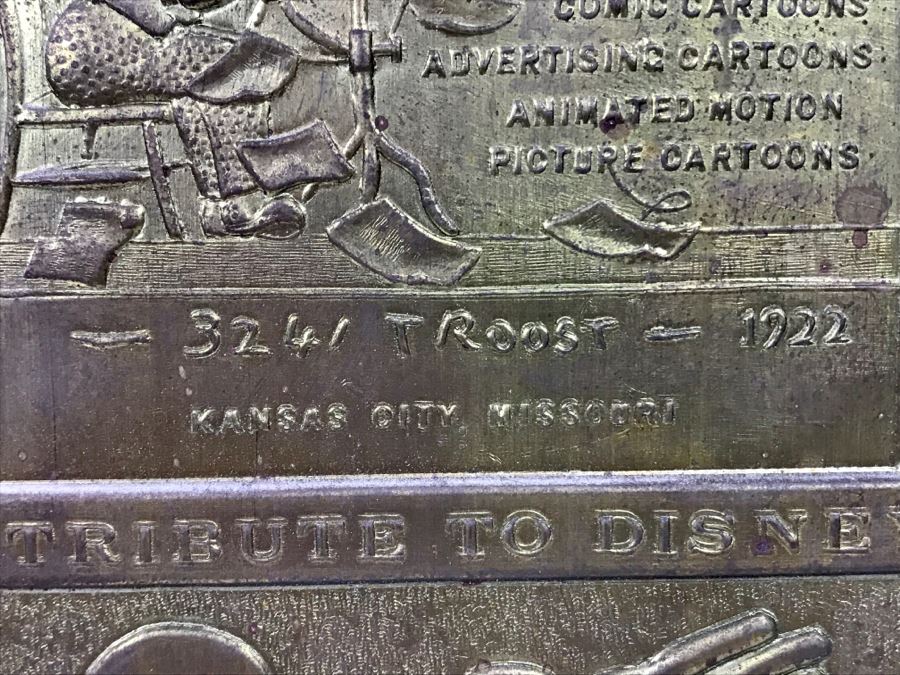 Vintage 1955 Collectible Embossed Brass Placard A Tribute To Disney Disneyland To All Who Come To This Happy Place. Welcome... [Photo 5]