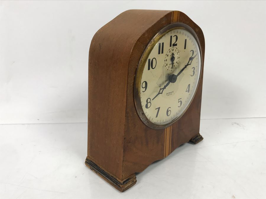 Vintage Art Deco Ingraham Eight Day Clock [Photo 9]