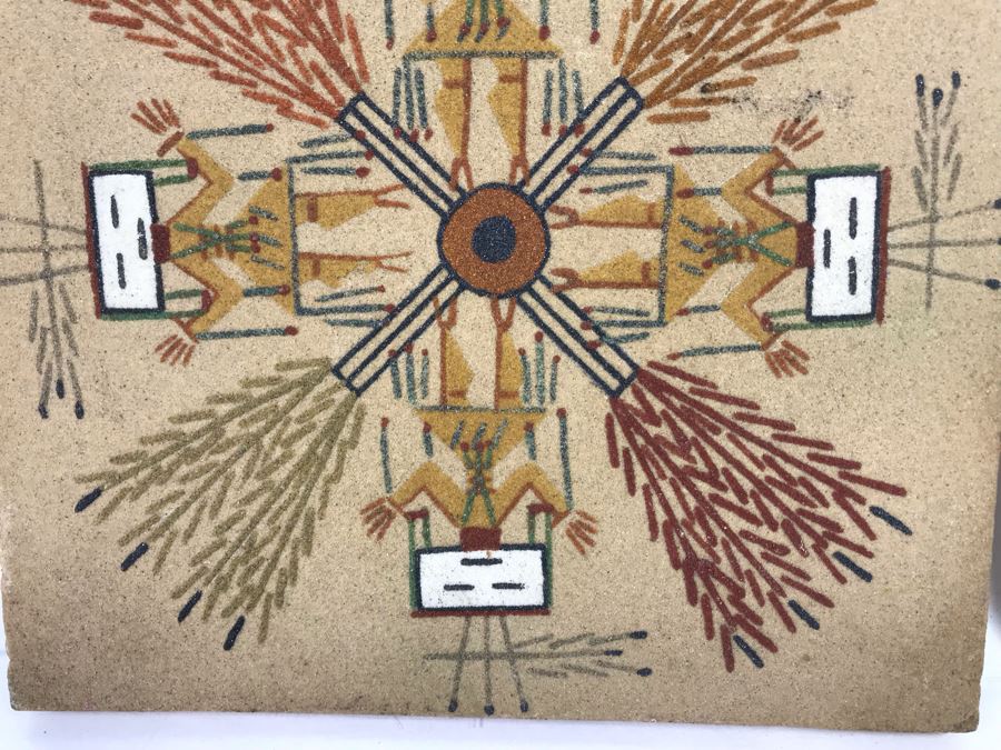 Pair Of Signed Navajo Sandpaintings [Photo 4]