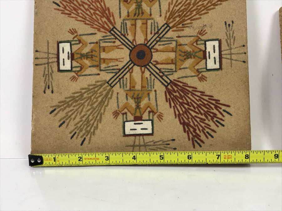 Pair Of Signed Navajo Sandpaintings [Photo 14]
