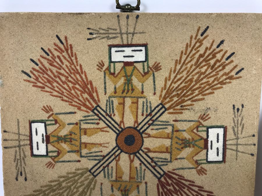 Pair Of Signed Navajo Sandpaintings [Photo 3]