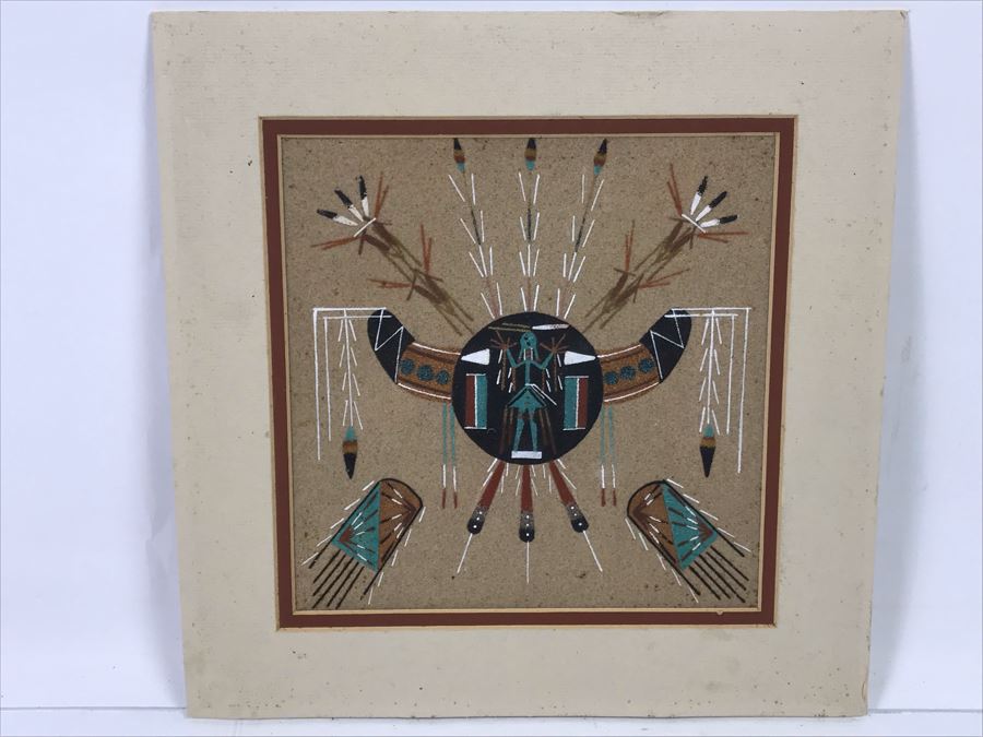 Signed Navajo Sandpainting 8' X 8' [Photo 2]