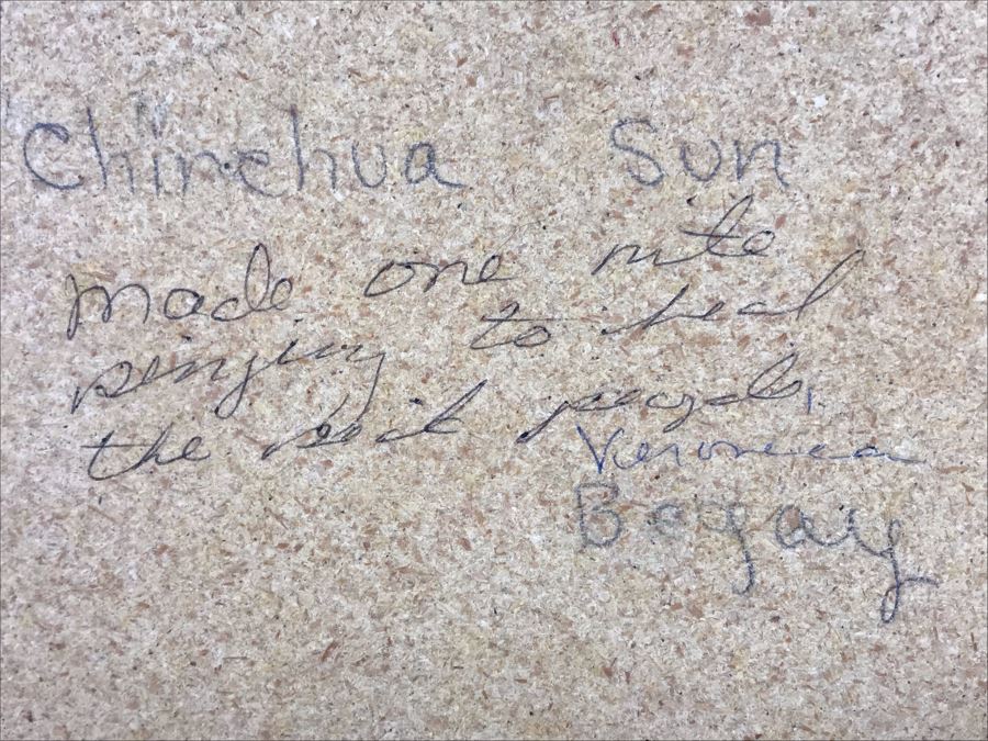 Signed Navajo Sandpainting 8' X 8' [Photo 11]