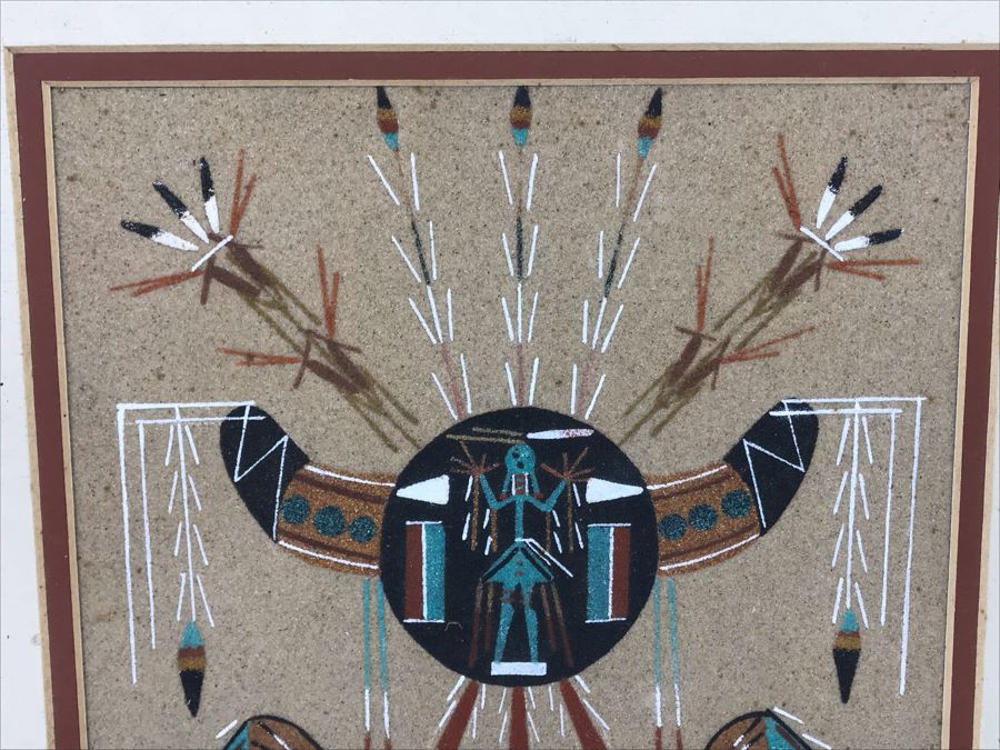 Signed Navajo Sandpainting 8' X 8' [Photo 5]