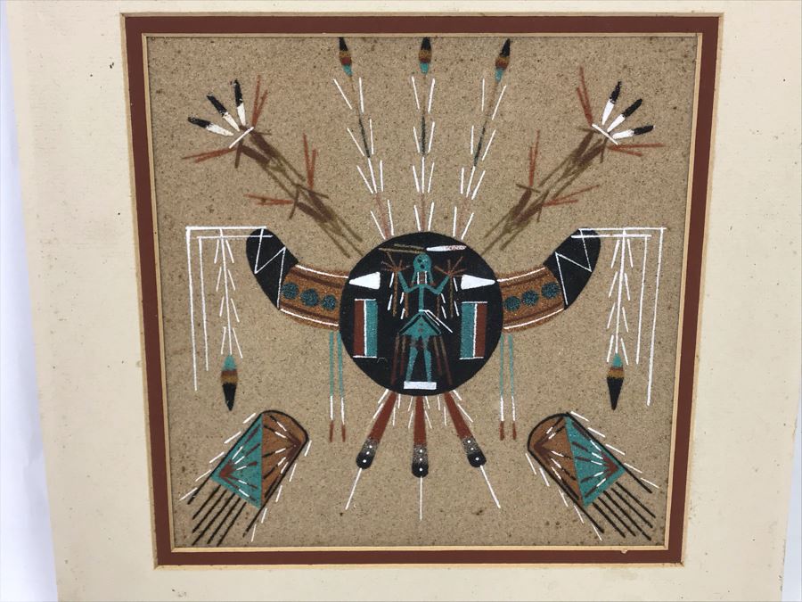 Signed Navajo Sandpainting 8' X 8' [Photo 3]