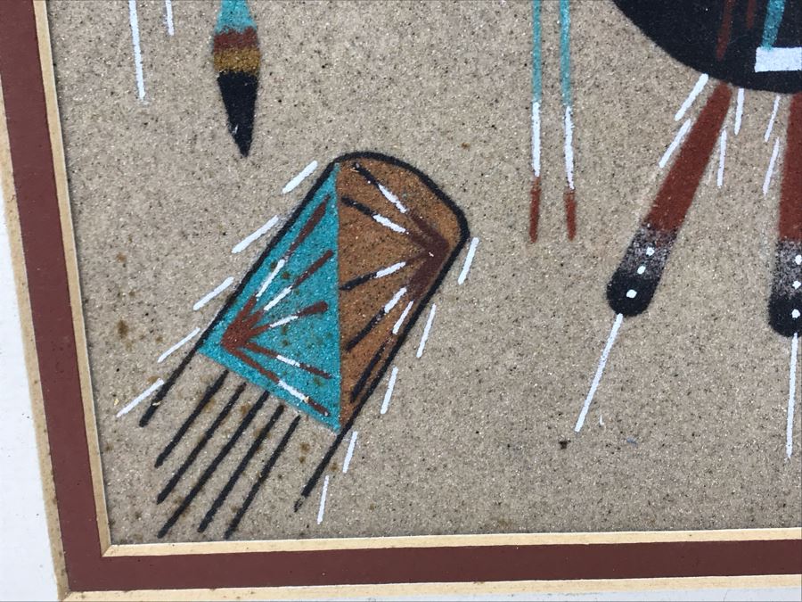Signed Navajo Sandpainting 8' X 8' [Photo 8]