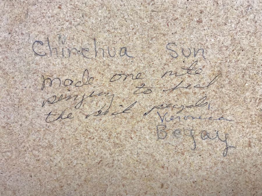 Signed Navajo Sandpainting 8' X 8' [Photo 10]