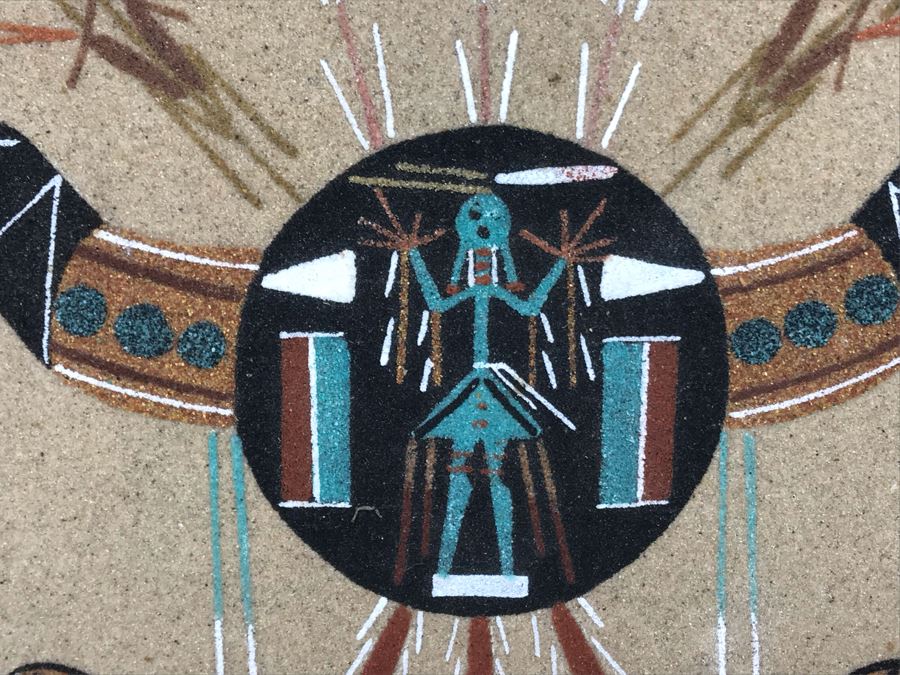 Signed Navajo Sandpainting 8' X 8' [Photo 7]