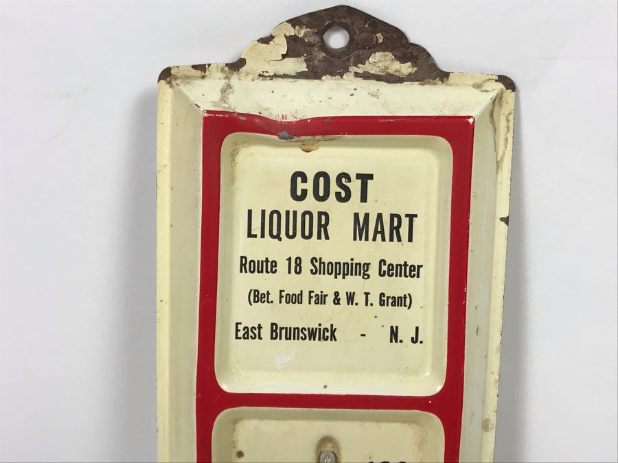 Vintage Grand Canyon, Arizona Tree Trunk With Print And Vintage Metal Advertising Thermometer East Brunswick, New Jersey [Photo 5]