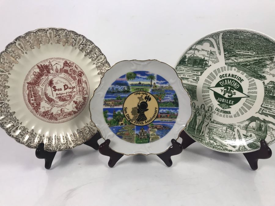 San Diego And Oceanside Collectible Plates [Photo 1]