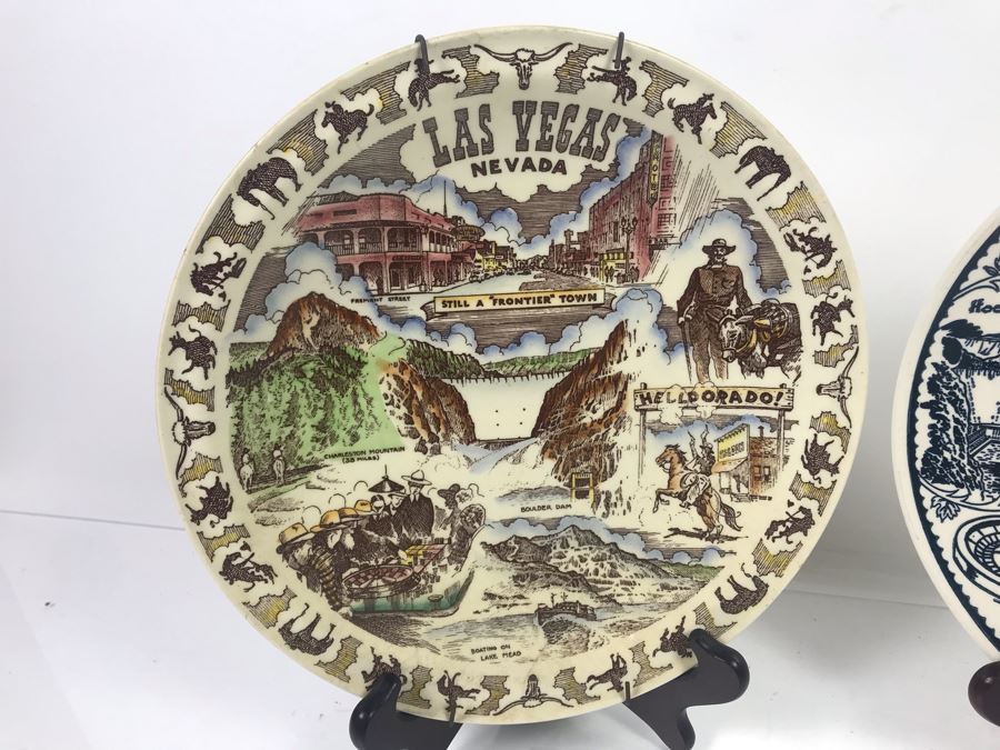Pair Of Las Vegas Collectible Plates: Vernon Kilns And Enco [Photo 2]