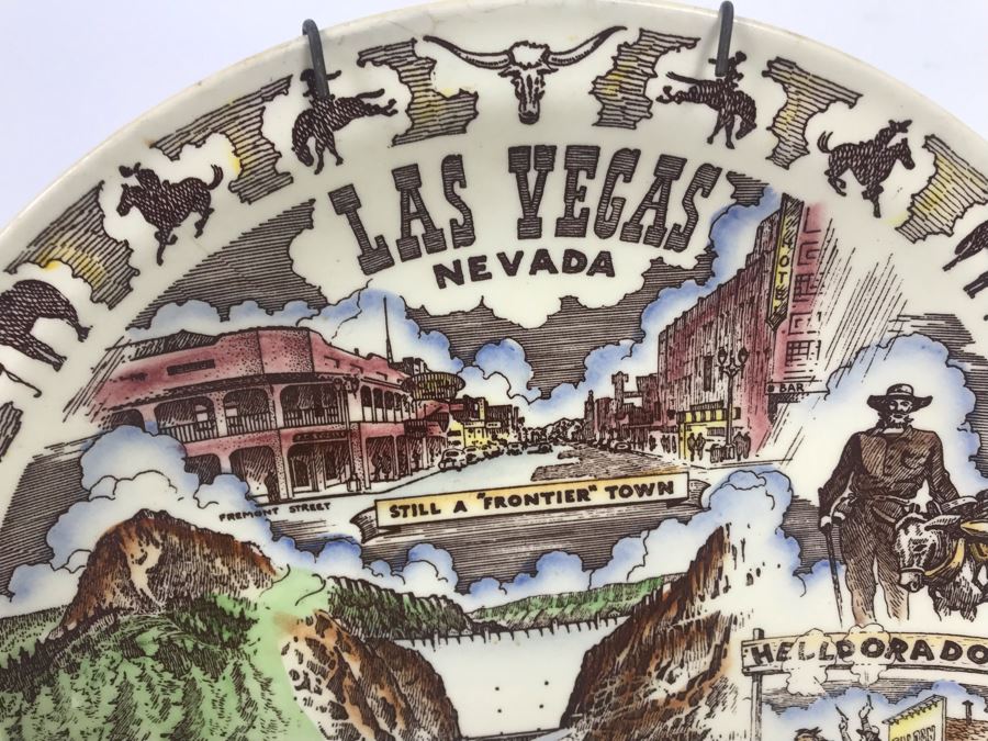 Pair Of Las Vegas Collectible Plates: Vernon Kilns And Enco [Photo 3]