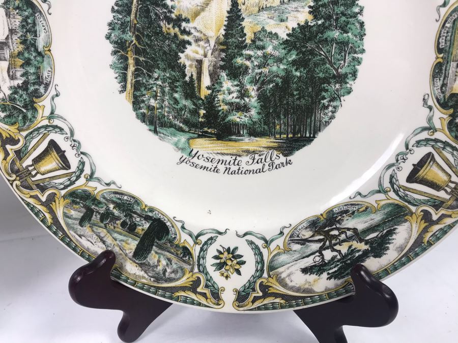 Pair Of Yosemite Falls Collectible Plates: Johnson Brothers And Salem China Co [Photo 9]