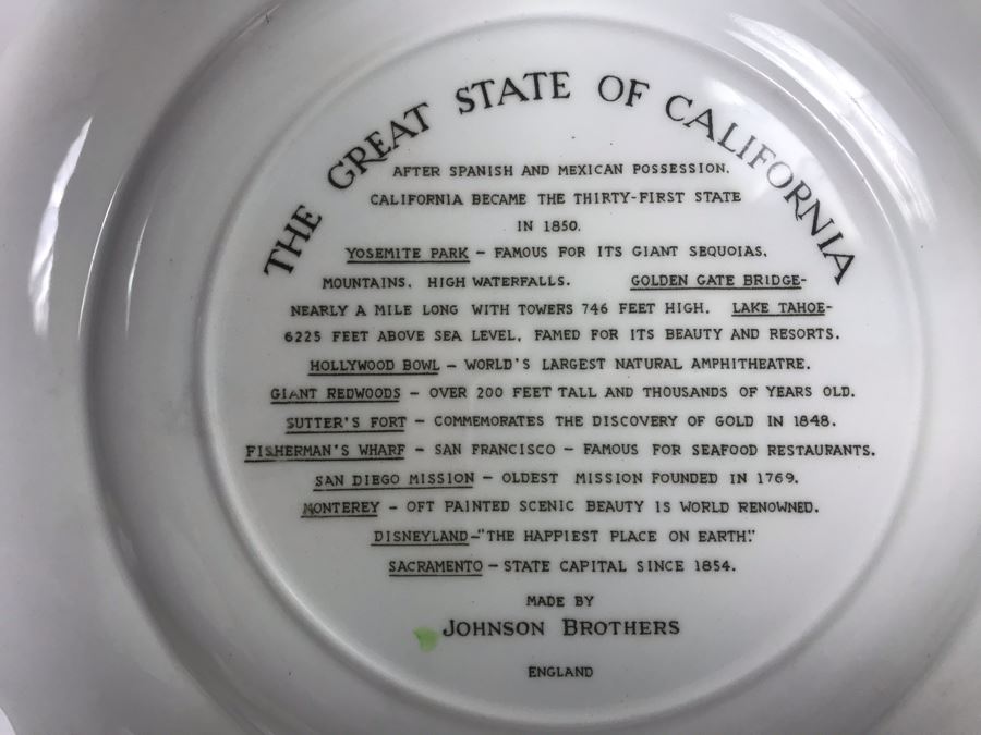 Pair Of Yosemite Falls Collectible Plates: Johnson Brothers And Salem China Co [Photo 10]