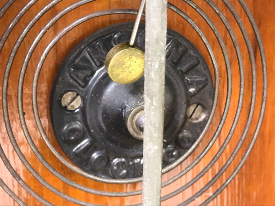 Ansonia Clock Co New York Carved Wooden Case Clock [Photo 5]