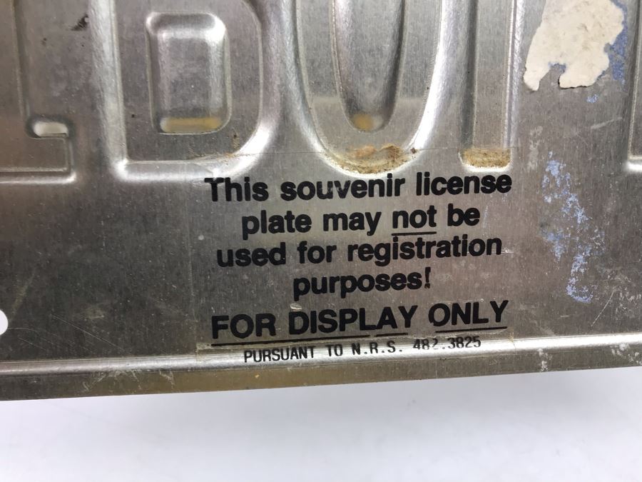 Pair Of Vintage New Jersey License Plates And Souvenir Nevada Hiroler License Plate [Photo 7]