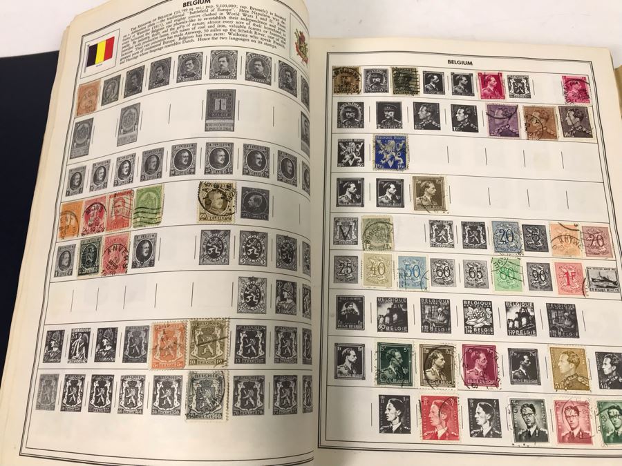 Ambassador Stamp Album With Stamps - See Photos For Some Of The Stamps In Book [Photo 10]