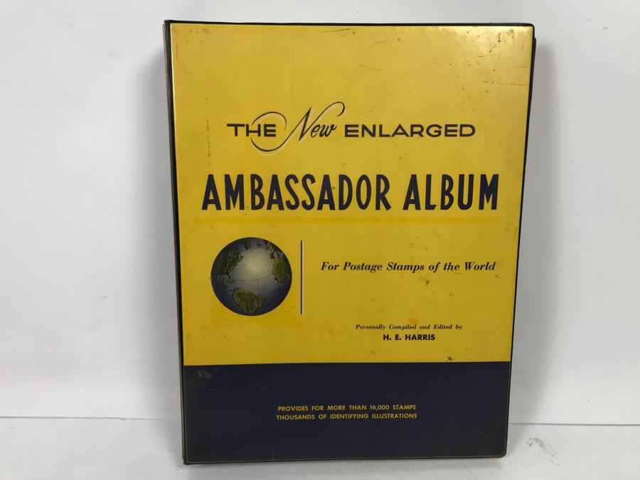Ambassador Stamp Album With Stamps - See Photos For Some Of The Stamps In Book [Photo 2]