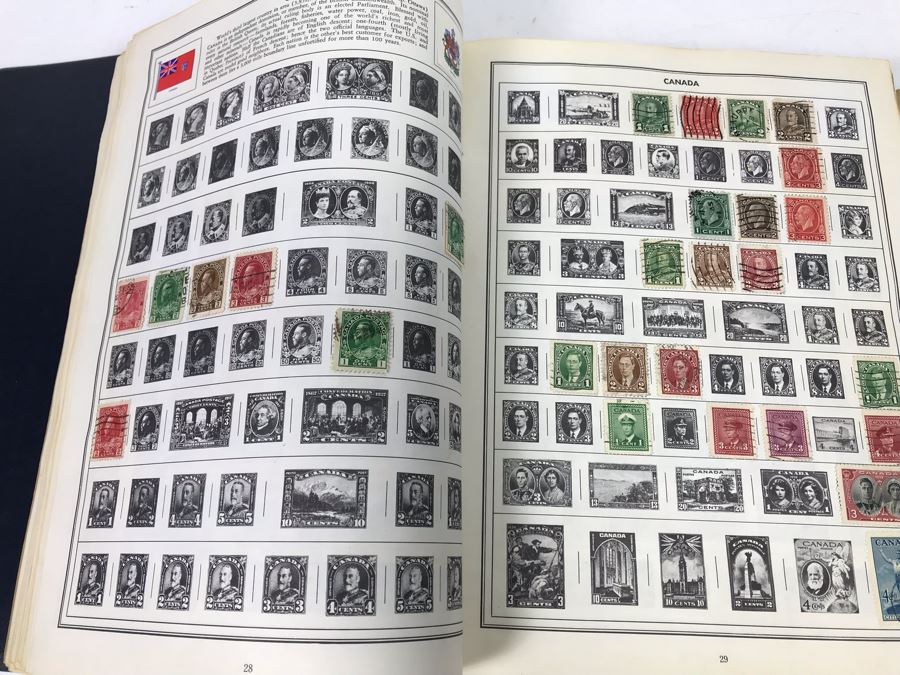 Ambassador Stamp Album With Stamps - See Photos For Some Of The Stamps In Book [Photo 14]