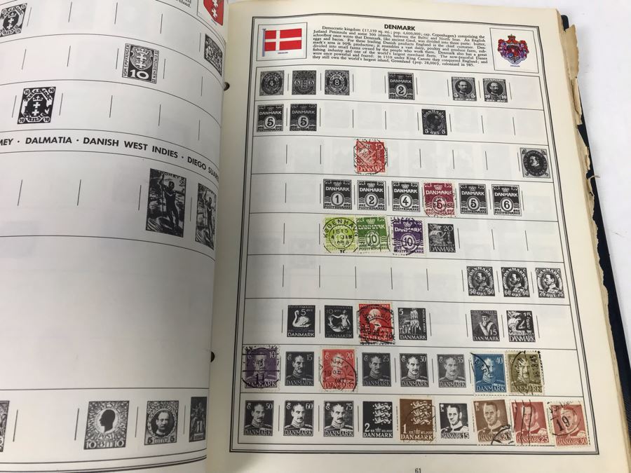 Ambassador Stamp Album With Stamps - See Photos For Some Of The Stamps In Book [Photo 23]