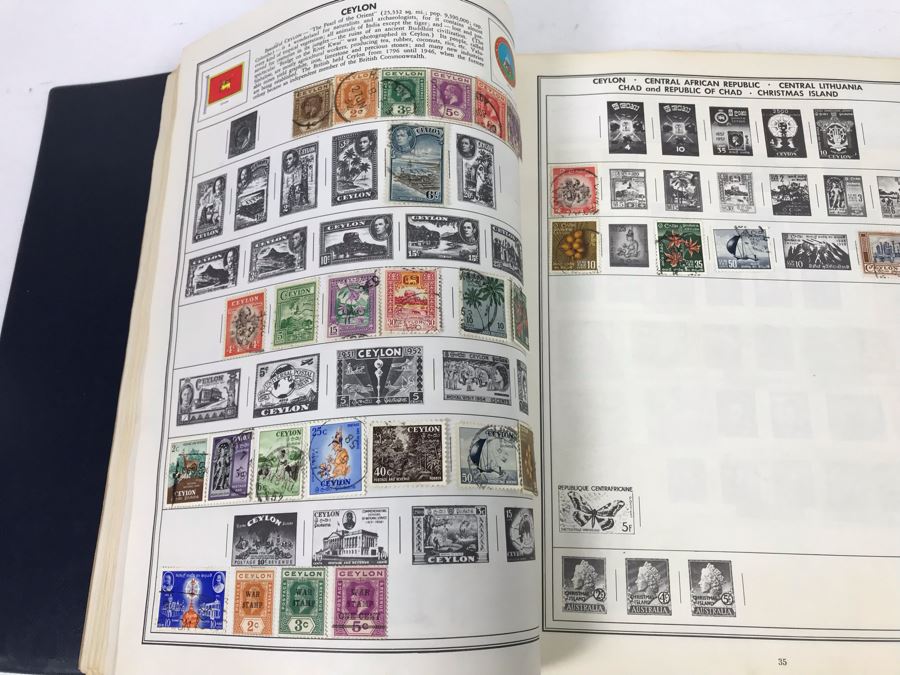 Ambassador Stamp Album With Stamps - See Photos For Some Of The Stamps In Book [Photo 16]
