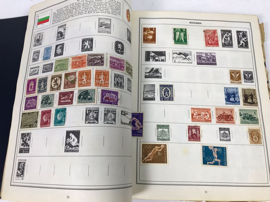 Ambassador Stamp Album With Stamps - See Photos For Some Of The Stamps In Book [Photo 13]